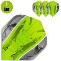 Pentathlon Pentathlon Silver Edge Dartflights - Groen