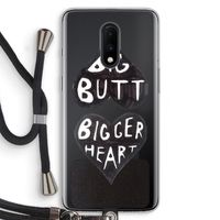Big butt bigger heart: OnePlus 7 Transparant Hoesje met koord