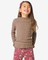 HEMA Kinder T-shirt fijngebreid beige (beige)