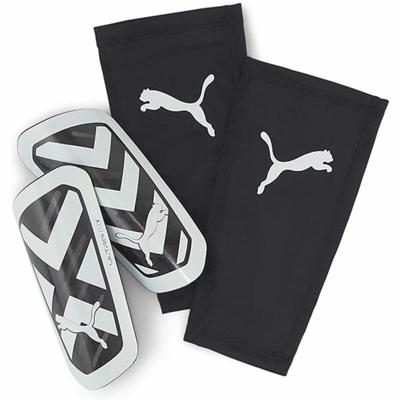 Voetbal Beenbeschermers Puma Ultra Flex Sleeve Wit Zwart - Maat: S