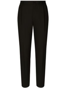 Dolce & Gabbana pantalon fuselé à plis - Noir