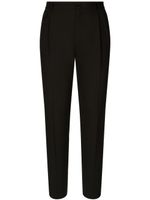 Dolce & Gabbana pantalon fuselé à plis - Noir