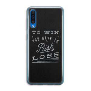 Risk loss: Samsung Galaxy A50 Transparant Hoesje