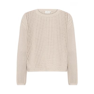 Kaffe - Beige | Dames | Trui | Beige | XL | regular | Kamst mode