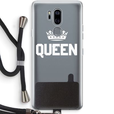 Queen zwart: LG G7 Thinq Transparant Hoesje met koord