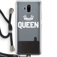 Queen zwart: LG G7 Thinq Transparant Hoesje met koord