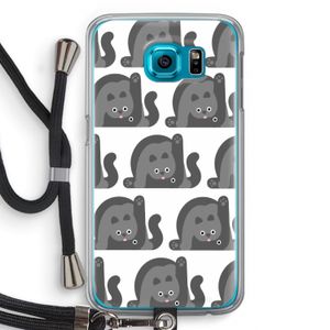 Cats: Samsung Galaxy S6 Transparant Hoesje met koord