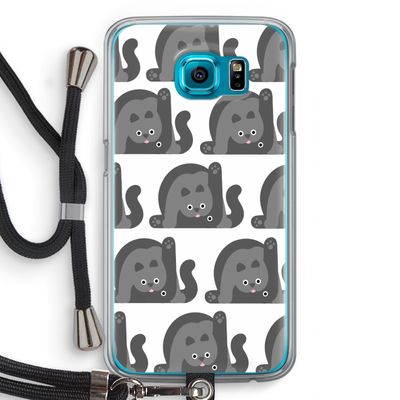 Cats: Samsung Galaxy S6 Transparant Hoesje met koord