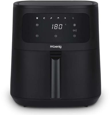 HKoeNIG Olievrije Friteuse - FRY880 - 8L Capaciteit - 6 Kookprogramma's - 1700W