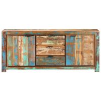 The Living Store Houten dressoir - opbergkast 2 deuren 3 lades - 175 x 40 x 75 cm - Gerecycled hout - thumbnail