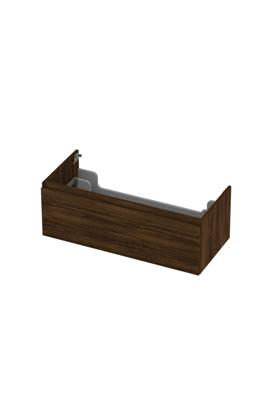 Onderkast INK 1 lade greeploos met houten keerlijst 100 cm x 45 cm x 35 cm Koper eiken 1257550
