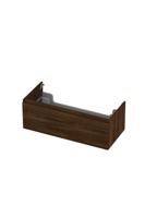 Onderkast INK 1 lade greeploos met houten keerlijst 100 cm x 45 cm x 35 cm Koper eiken 1257550