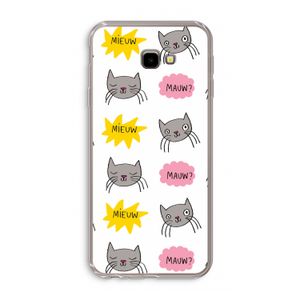 Meow: Samsung Galaxy J4 Plus Transparant Hoesje