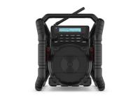 PerfectPro UBOX500R Bouwradio DAB+, VHF (FM) Bluetooth, AUX, USB Acculaadfunctie, Stofvast Zwart - thumbnail