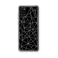 Geometrische lijnen wit: Samsung Galaxy A31 Transparant Hoesje