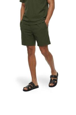 Malelions Emblem Seersucker Shorts Mmc30026061 Korte Broeken 43012 Vintage Green