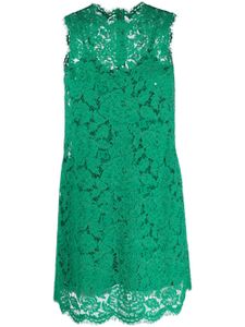 Dolce & Gabbana robe courte à design sans manches - Vert