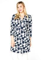 Yoek Tuniek met knoopjes CLAUDIA | Wit | Maat 38/40