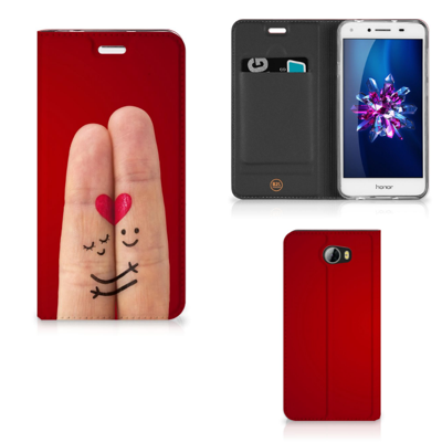 Huawei Y5 2 | Y6 Compact Hippe | Standcase | Liefde - Origineel Romantisch Cadeau