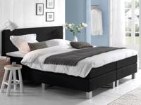 OP=OP Boxspring Basic 140x200 Stof Zwart - 2x 70x200 Matras