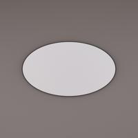 Spiegel Hipp Design SPV 8500 Ovaal Met Frame Mat Zwart (Alle Maten)