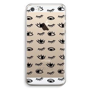 Eye pattern #2: iPhone 5 / 5S / SE Transparant Hoesje