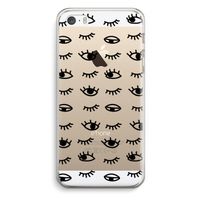 Eye pattern #2: iPhone 5 / 5S / SE Transparant Hoesje