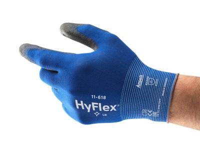 Ansell HyFlex 11-618 werkhandschoenen blauw maat 9/L