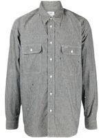 visvim chemise à effet taches de peinture - Gris