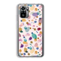 Terrazzo Memphis Pink: Xiaomi Redmi Note 10S Transparant Hoesje
