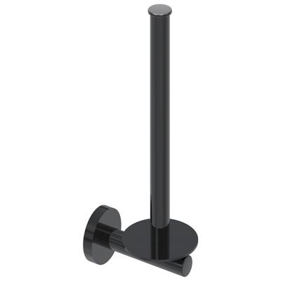 Reserverolhouder IVY Wandmodel Voor 2 Rollen Zwart Chroom PVD