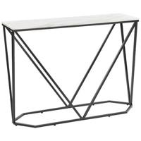 Beliani - HAZEN - Sidetable - Wit|Zwart - MDF - thumbnail