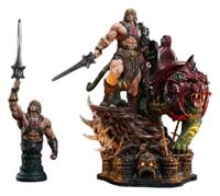 Masters of the Universe Real Elite Masterline Series Statue 1/4 He-Man & Battle Cat Ultimate Version 86 cm
