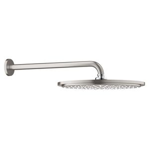 Regendoucheset Grohe Rainshower Cosmopolitan Metal 31 cm met Wandarm Supersteel