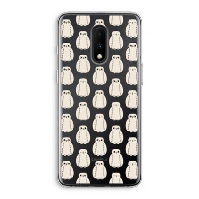 Uilen: OnePlus 7 Transparant Hoesje