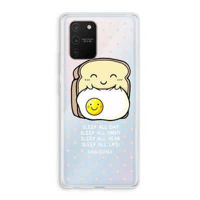 Sleep All Day: Samsung Galaxy S10 Lite Transparant Hoesje