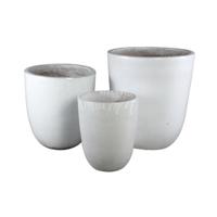 Gommes Keramieken Potten Wit - set van 3