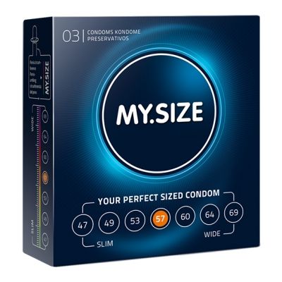 My Size - Natural Latex Condom 57 Width 3 St.