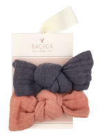 Bachca Paris Gauze Bow Hair Clip Set 2 stuk Haar Accessoires 2 pc