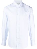 Brunello Cucinelli chemise rayées à manches longues - Noir