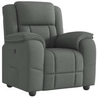 Relaxfauteuil donkergrijze stof