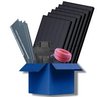 29 Zonnepanelen Set - Schuin Dak Portrait - LONGi Solar 410Wp - Zonnepanelen Pakket 11890Wp - Mono Full Black - LR5-54HPB-410M | Micro Omvormer - Enphase IQ8+