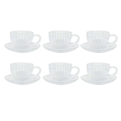 Set van koffiekopjes Home ESPRIT Transparant 240 ml