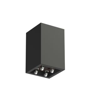 Polyester plantenbak CARREZ met wielen 50x50x80cm.