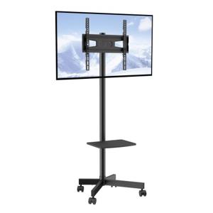 VEVOR TV-standaard met wielen Universeel 1430-1538 mm in hoogte verstelbaar, 100 x 100 mm / 400 x 400 mm, 39,9 kg Robuuste vloerstandaardbasis Geschikt voor 23"-60" TV, TV-beugel