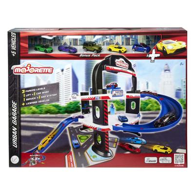 Majorette urban garage met 5 auto&apos;s