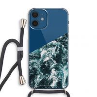 Zee golf: iPhone 12 mini Transparant Hoesje met koord