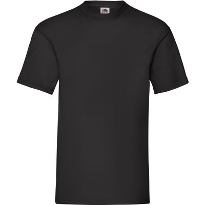 5-Pack Maat S - Zwarte T-shirts ronde hals 165 gr valueweight voor heren