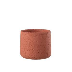 J-Line Bloempot Potine Cement Terracotta Medium