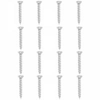 Set stalen schroeven verzinkt rond ø 0,45 cm en lengte 4 cm - 16 stuks